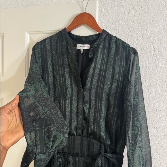 REISS Gillian Ruffle Interest Mini Dress - Picture 5 of 8